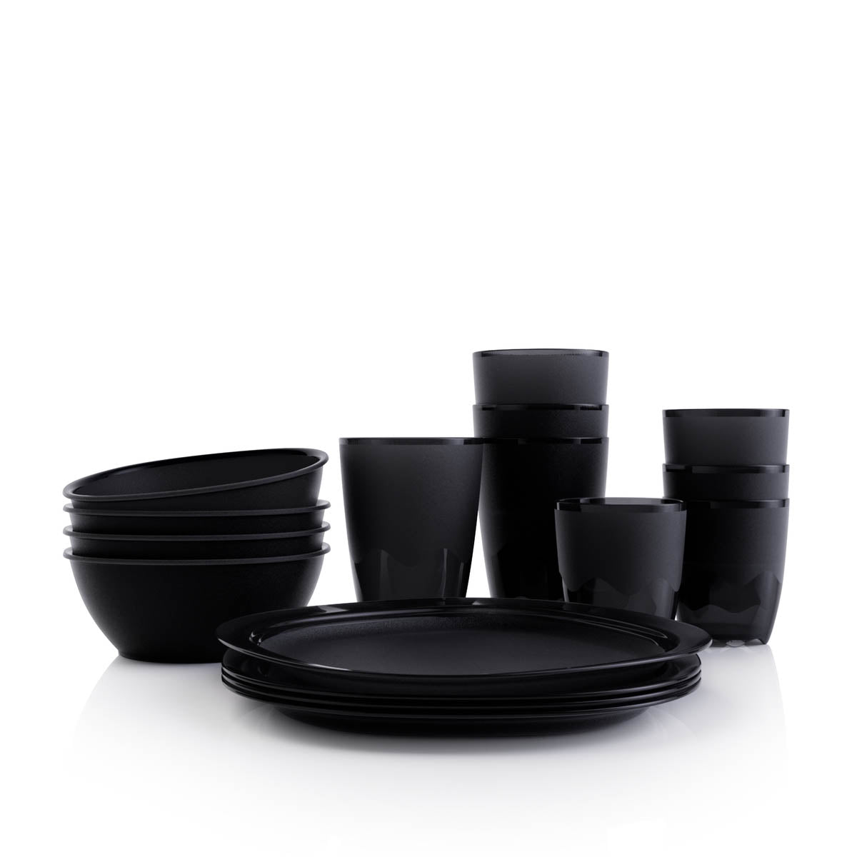 Tupperware® Essentials Dining 16-Piece Set | Plates, Bowls & Tumblers