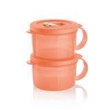 Tupperware CrystalWave® PLUS Microwave Soup Mug | Set of 2 | Leakproof Lunch Container