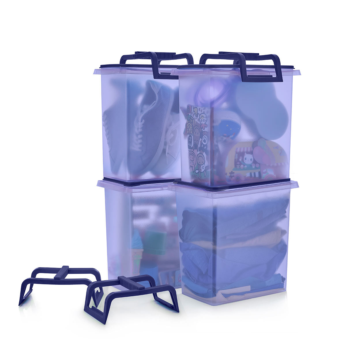 Tupperware® Large Carry-All® Container | Set of 4, Detachable Handles