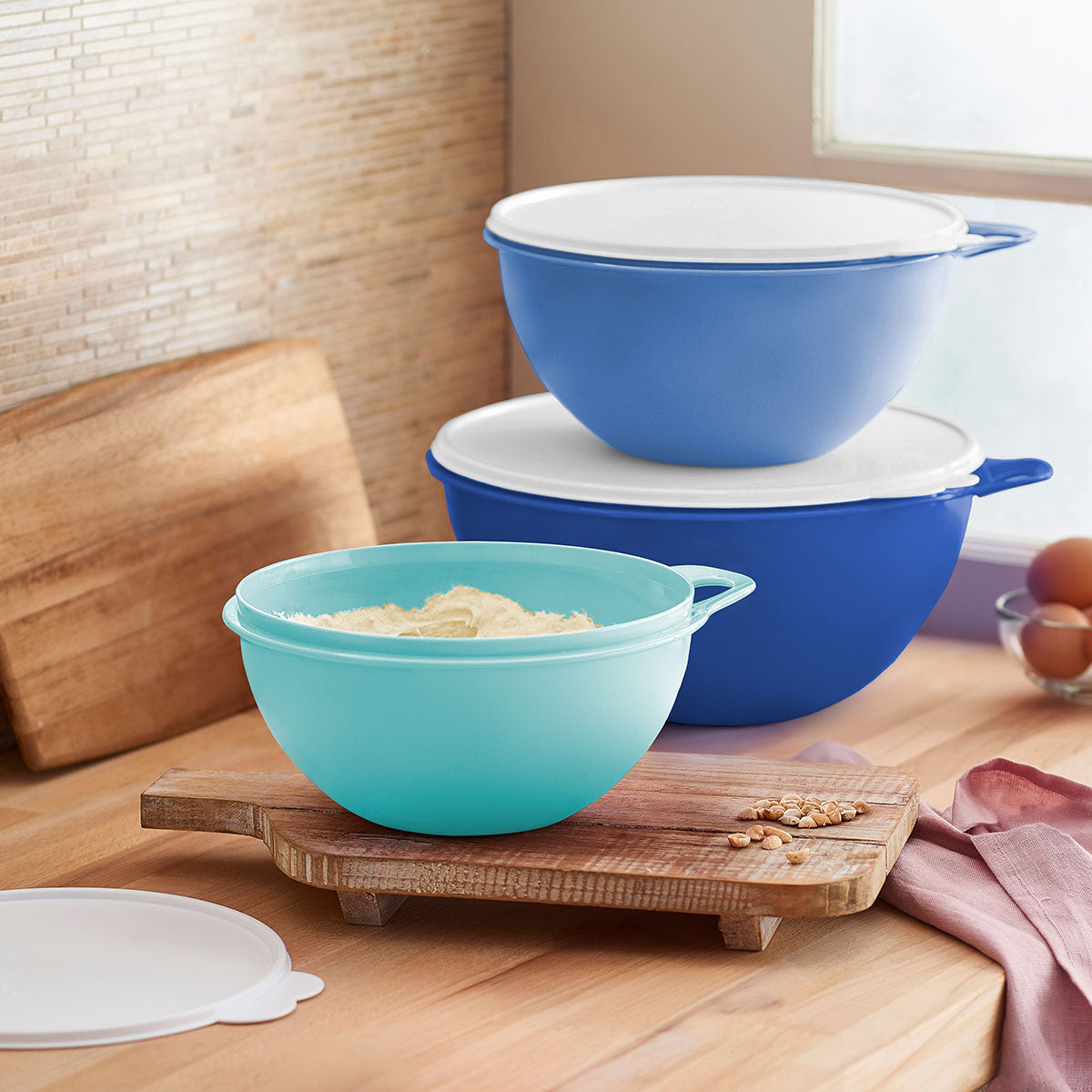 Tupperware® Thatsa® Bowls | Set of 3 | Airtight, Leakproof Mixing Bowls
