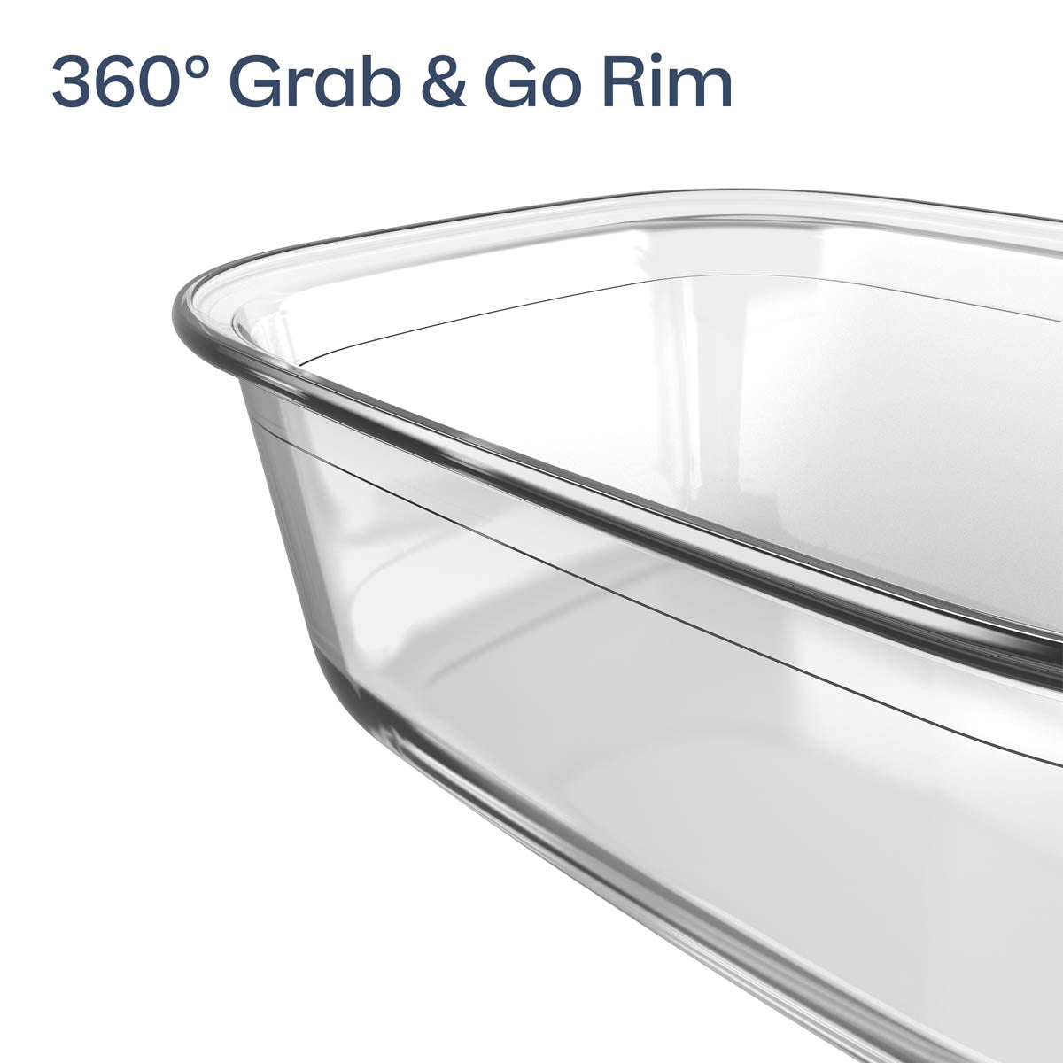 Tupperware Voila™ Glass Bakeware Set of 3 | Square, Round & XL Rectangular