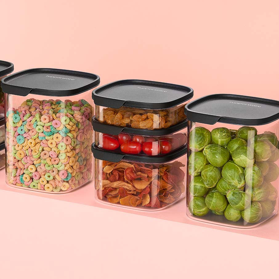 Tupperware Ultra Clear® Square | Food Storage Containers, 5 Piece Set