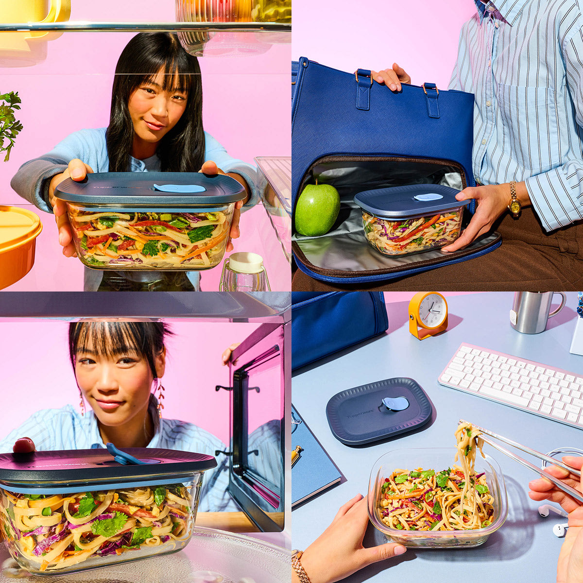 Tupperware Voila™ Glass Rectangular Set of 4